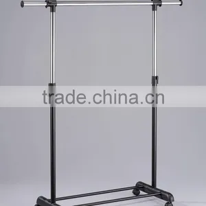 Extendable Single Pole Clothing Rack thumbnail-1