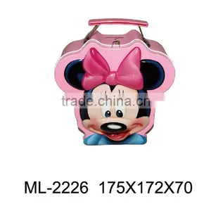 Wholesale Mickey Mouse Shape Lunch Tin Box With Handle thumbnail-1