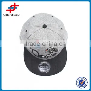 2017 New Product Best Seller Denim With Embroidered Letter 6 Panel Hat thumbnail-1