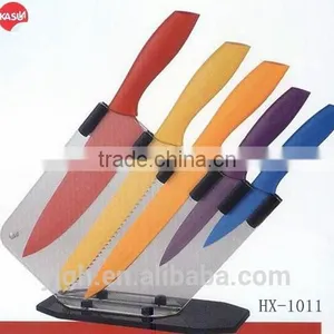 HX-1011 America Hot Sale 6pcs Chef Knife Sets Non Stick Painting thumbnail-1