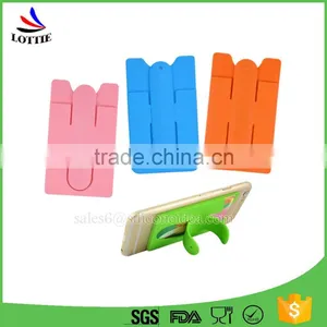 China Manufacturers Smart Wallet Silicone Cell Phone Credit Card Holder thumbnail-2