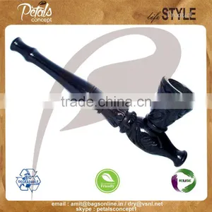 Best Selling Hi-quality Ebony Wood Smoking Pipe by Petals Concept thumbnail-1