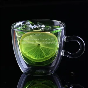 Clear Drinkware Glass Cups 150ML Juice Cups Coffee Cups Miulk Cups Customized Glass Cup thumbnail-2