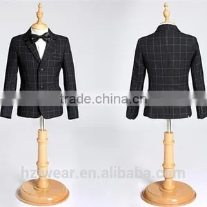 BOY'S TR CHECKED SUITS- JACKET&PANTS&VEST thumbnail-3