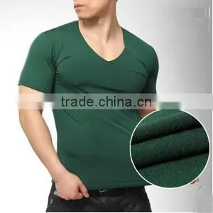 Custom Winter Thermal T Shirt Men Ploretec Fleece Keep Warm Underwear Short Sleeve V-Neck thumbnail-1