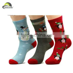 Wholesale Stock Cheap Funny Jacquard Promotional Warm Christmas Socks thumbnail-1