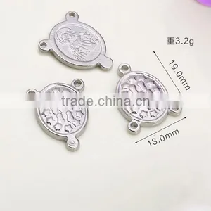 Unique Jesus Stainless Steel Charm Tags Diy Jesus Steel Charm Tags for Jewelry Component Accessories thumbnail-1