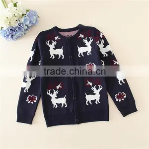 Duoduo Princess Latest Sweater Designs for Girls Baby Cardigan Sweater Children Cardigans With Deer Prints thumbnail-5
