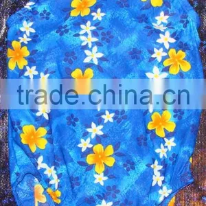 Blues With Gold Flowers Wholesale Leotards thumbnail-1