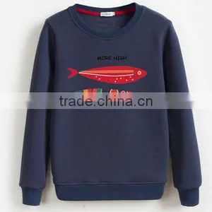 Cheaper Customized Design Crewneck Pullover Fleece TC65/35 Cheaper Hoodies/sweatshirt thumbnail-3