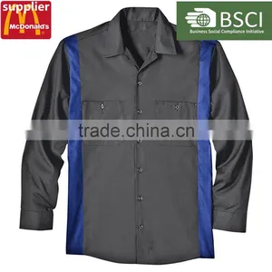 Anti-Static Work Uniforms Straff Quick Dry Cotton Engineering Uniform Workwear With Long Sleeve thumbnail-2