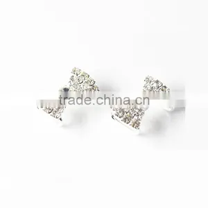 Durable Shinny Diamonds Rhinestones Buckles With Foldover Elastic for Shoes Hair Ties Decoration - Stone Shoe Buckle thumbnail-5