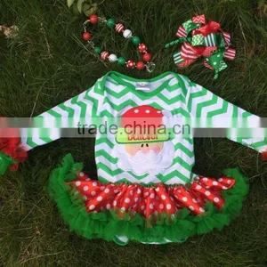 HOT!!! Baby Christmas Santa Rompers With Tutu Dress Long Sleeve Chistmas Romper Yiwu Boya Skirt E-Business Firm thumbnail-1