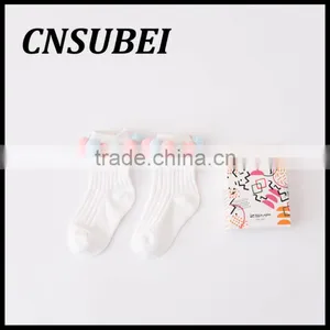 South Korea Cute Travel Children Socks With Cotton Balls,pure Cotton Contrast-color Creative at Home Socks thumbnail-6