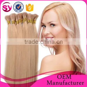 100% Human Hair Extension Keratin i Tip Curly Hair Extensions thumbnail-1