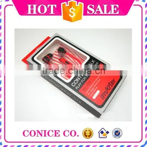 Hottest Sale Red Super Bass Noodles Cable in Ear Earphone With Microphone thumbnail-4
