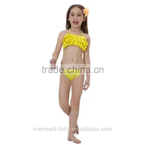 2-10 Yrs Kids Swimwear Beachwear Ruffles Bikini Suits Bathing Suits thumbnail-3