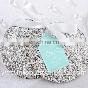 Silver Spark Coasters Paper Coaster Wedding Party Table Decor thumbnail-1