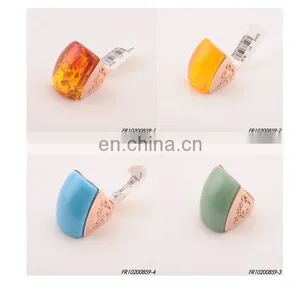 Fancy Gold Gem Stone Sparkling Ring Fashion Engagement Ring Jewelry thumbnail-1