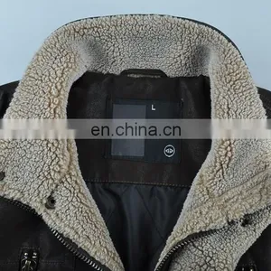 2015 Lastest Fashion Handsome Lamb Leather Jacket thumbnail-4