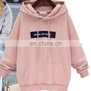 Clothing Factory China Supplier Crewneck Sweatshirt Women Dropped Shoulder Cotton Sweatshirt thumbnail-1