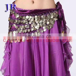 Egyptian Velvet Belly Dance Hip Scarf With Coins for Sale Y-2020# thumbnail-2