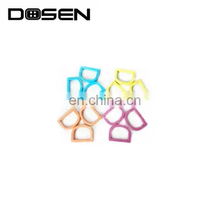High Quality Colorful Bag Accessories D Ring Garment Looped Metal D Buckle for Shoes Leather Bag Strap Jacket Bracelet Sandals thumbnail-1