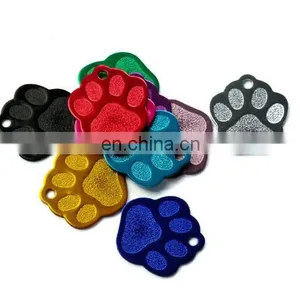 Aluminum Paw Shape 2 Sides Tag Pet Dogs and Cats ID Tag thumbnail-4