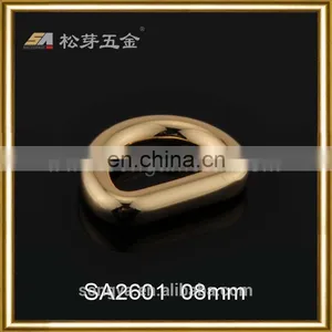 Personalized Metal Small D Ring For Shoe Or Garment, Gold Plated Small D Ring thumbnail-1