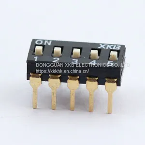 DSIC05LH Vertical Plug-in Switch 5-bit High Push Button Switch thumbnail-2
