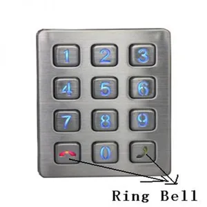 3x4 Layout Metallic Keypad Digital Numeric Keypad for Industrial Area thumbnail-2