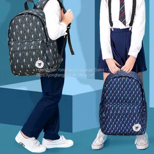 Simple Waterproof Light Campus Junior Shoulder Backpack thumbnail-5
