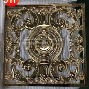 Foshan Manufactory Stainless Steel Aluminium Engrave Room Divider Screen Partition thumbnail-2