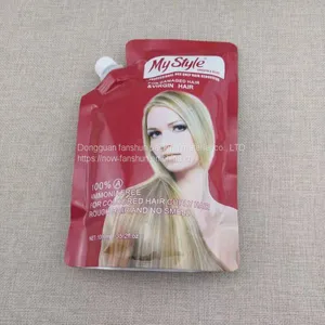 1L Free-standing Aluminum Foil Nozzle Bag Customized Shampoo/hair Dye/electrical Hair Nozzle Bag Color Printing Packaging thumbnail-5
