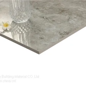 Grey Marble 600x600mm Polished Porcelain Tiles for Living Room thumbnail-2