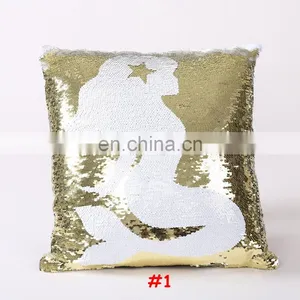 Magic Pillow Case Home Double Color Glitter Sequins Throw Pillow Case Bling Decor 6colors thumbnail-1