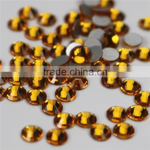 Top Quality Wholesale Topaz Non Hotfix Rhinestones for Rhinestone Applique thumbnail-1