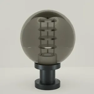Exterior Outdoor LED Garden Acrylic Globe Pillar Bollard Lamp thumbnail-2