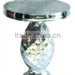 Aluminum Tea Coffee Table With Silverish Finish thumbnail-1