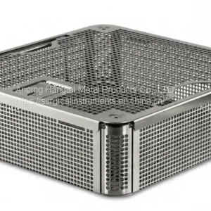 Perforated Stainless Steel Trays Sterilisation Basket – Replace Green Plastic Trays thumbnail-1