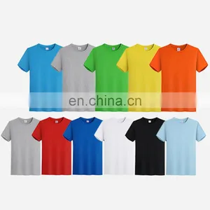 Mens Blank Custom Logo Casual Cotton Promotional Crew Regular Short Sleeve Sublimation Printing White T-shirt thumbnail-5