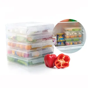Plastic Bacon Storage Containers With Lids Airtight Cold Cuts Cheese Deli Meat Saver Food Storage Container for Refrigerators,Freezer, Lunch Box Cookie Holder Meal Prep Container thumbnail-1