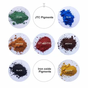 Iron Oxide Pigment First Grade Color Red Yellow Green Blue Orange Floor Tile Cement Pavement thumbnail-1
