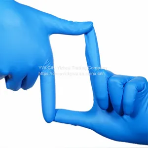 Gymda Medical Nitrile Glove Hand Nitrile Disposable Blue Powder Free Non Sterile Gloves thumbnail-4