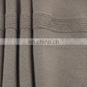 Wholesale Premium Quality Hot Selling Knitted Flats 1x1 Polyester Solid Rib Knit Fabric thumbnail-4