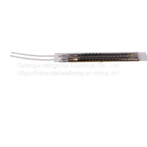 Carbon Medium Wave Golden Quartz ir Heating Lamp Carbon Twin Tube Infrared Heater Lamp thumbnail-4