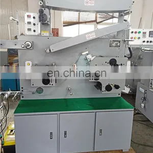 UGS31S 3 Plus 1 Color Automatic Portable Apparel Clothing Label Flexo Printing Machine, Roll to Roll Fabric Ribbon Printer thumbnail-4