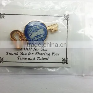 Wholesale Custom Lapel Pins/ Key Shape Lapel Pins thumbnail-1