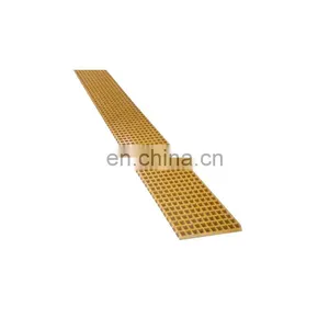 Resist Liquid Corrosion High Quality Fiberglass Floor Grating FRP Grating Trench Covers thumbnail-4