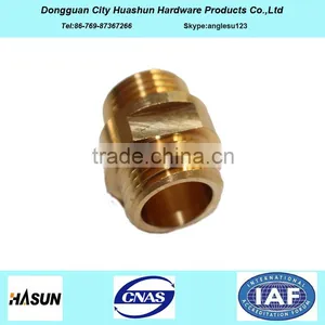 Wholesale Double Thread Brass Pipe Nipple With Hex Head thumbnail-3